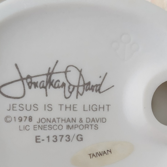 Precious Moments Jesus is the Light E1373 Jonathan and David - Picture 2 of 5